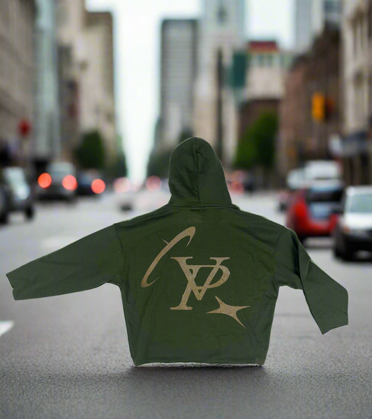 COZY STAR HOODIE OLIVE GREEN